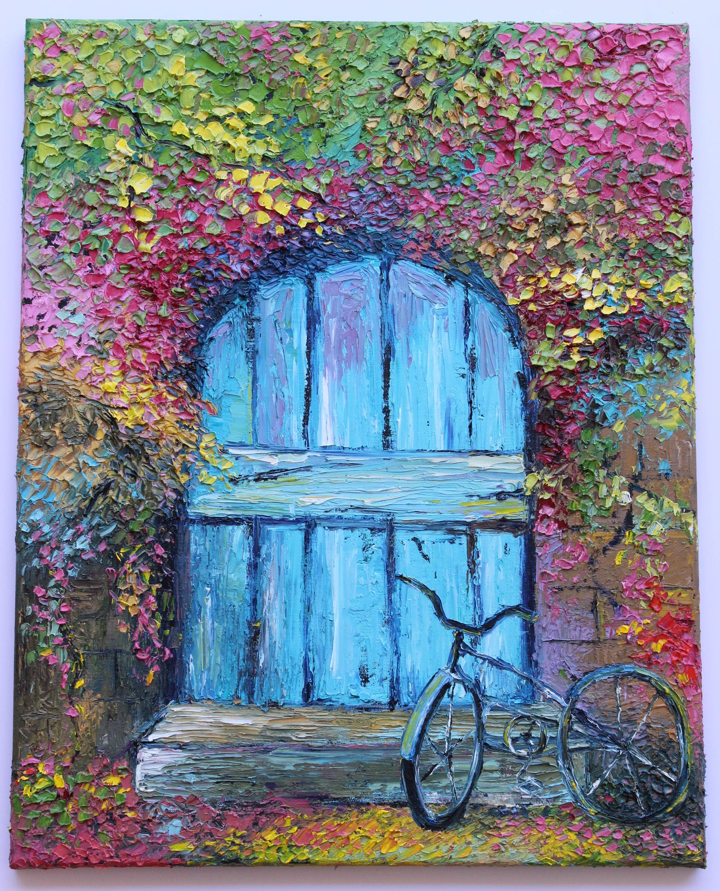 The blue door