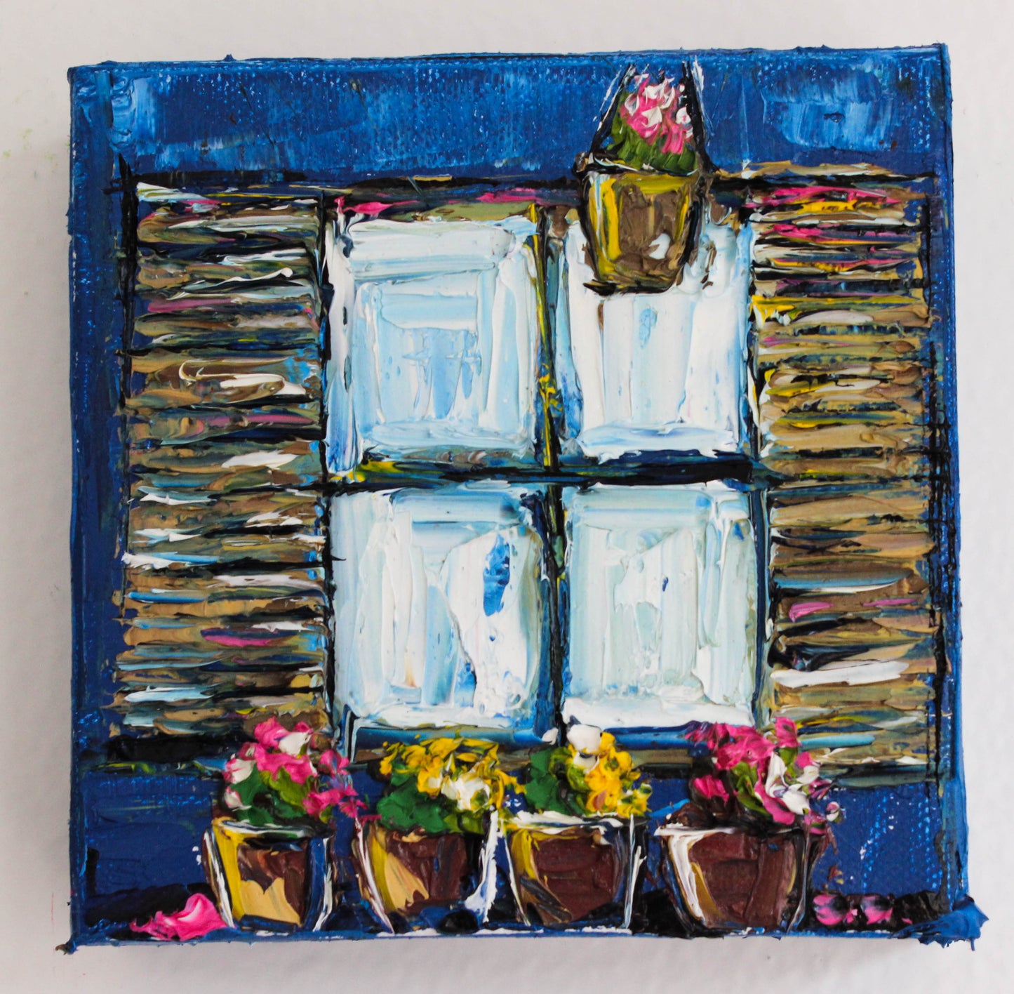 Window with flower pots